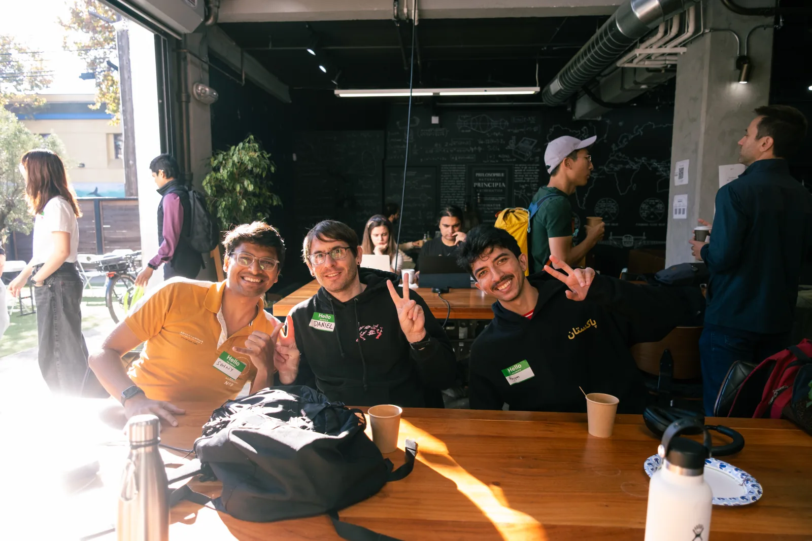 A San Francisco 2025 team taking a break together
